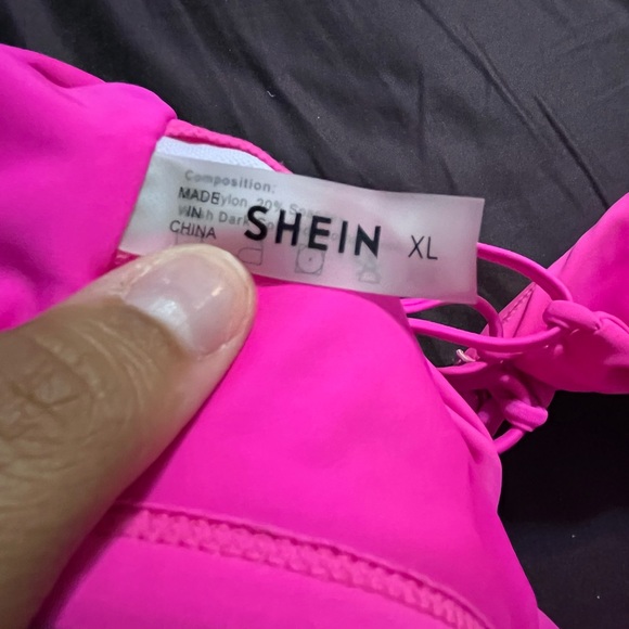 Hot Pink Two Piece Swimming Suit - Picture 3 of 7